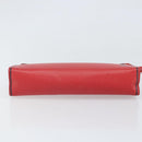 LOUIS VUITTON Taiga Pochette Voyager MM Clutch Bag Red Akajou M63397 Auth 170741-6
