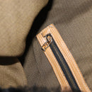 FENDI Zucca Canvas Shoulder Bag Black Brown Auth 170743-23