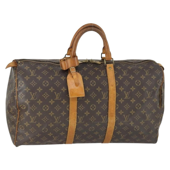LOUIS VUITTON Monogram Keepall 50 Boston tas M41426 LV Auth 170744