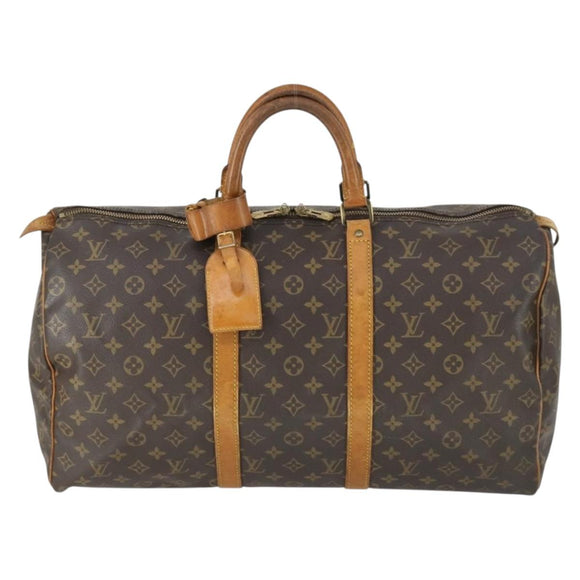 LOUIS VUITTON Monogram Keepall 50 Boston tas M41426 LV Auth 170744