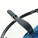 LOEWE Sender Hand Bag Suede Blue Silver Auth 170755-19
