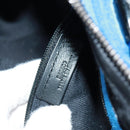 LOEWE Sender Hand Bag Suede Blue Silver Auth 170755-12