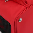 PRADA Pet Bag Pet Carry Nylon 2way Red Silver Auth 170756SAM-13