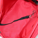 PRADA Pet Bag Pet Carry Nylon 2way Red Silver Auth 170756SAM-24