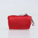 PRADA Pet Bag Pet Carry Nylon 2way Red Silver Auth 170756SAM-31