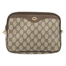 GUCCI GG Supreme Shoulder Bag PVC Beige Gold 97 02 068 Auth 170761-13