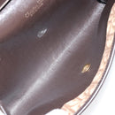 Christian Dior Trotter Canvas Chain Shoulder Bag Brown Gold Auth 170764-20