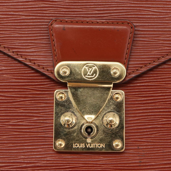 LOUIS VUITTON Epi Monceau 28 Hand Bag Brown M52123 LV Auth 170765