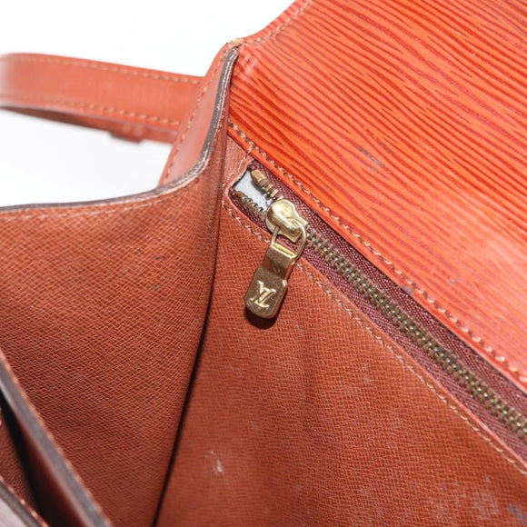 LOUIS VUITTON Epi Monceau 28 Hand Bag Brown M52123 LV Auth 170765