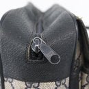 GUCCI GG Supreme Sherry Line Shoulder Bag PVC Navy Gold 904 02 084 Auth 170766-19