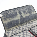 GUCCI GG Supreme Sherry Line Shoulder Bag PVC Navy Gold 904 02 084 Auth 170766-23