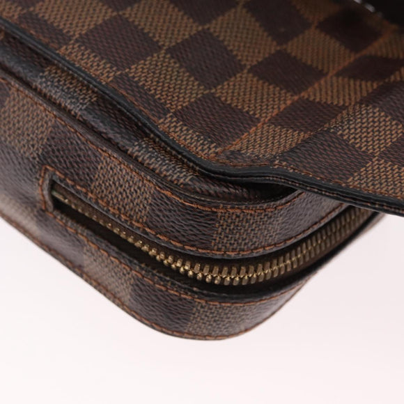 LOUIS VUITTON Damier Ebene Geronimos Shoulder Bag N51994 LV Auth 170767