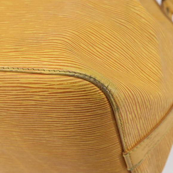 LOUIS VUITTON Epi Petit Noe Shoulder Bag Yellow M44109 LV Auth 170770