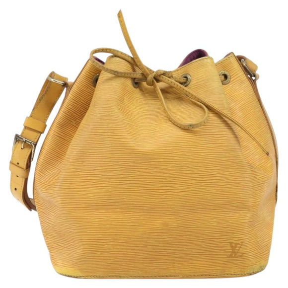 LOUIS VUITTON Epi Petit Noe Shoulder Bag Yellow M44109 LV Auth 170770