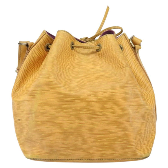 LOUIS VUITTON Epi Petit Noe Shoulder Bag Yellow M44109 LV Auth 170770