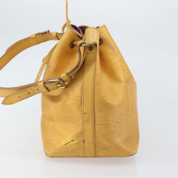 LOUIS VUITTON Epi Petit Noe Shoulder Bag Yellow M44109 LV Auth 170770