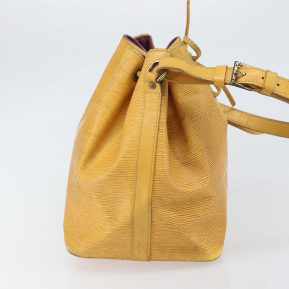 LOUIS VUITTON Epi Petit Noe Shoulder Bag Yellow M44109 LV Auth 170770