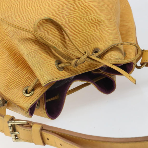 LOUIS VUITTON Epi Petit Noe Shoulder Bag Yellow M44109 LV Auth 170770