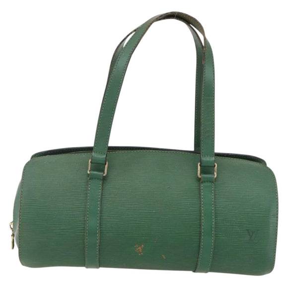 LOUIS VUITTON Epi Soufflot Hand Bag Green M52224 LV Auth 170774