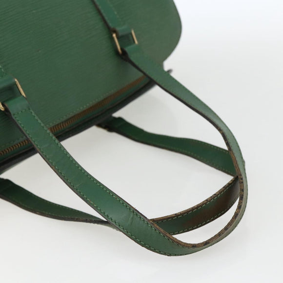 LOUIS VUITTON Epi Soufflot Hand Bag Green M52224 LV Auth 170774