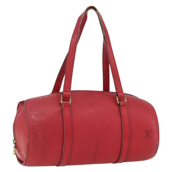 LOUIS VUITTON Epi Soufflot Hand Bag Red M52227 LV Auth 170775