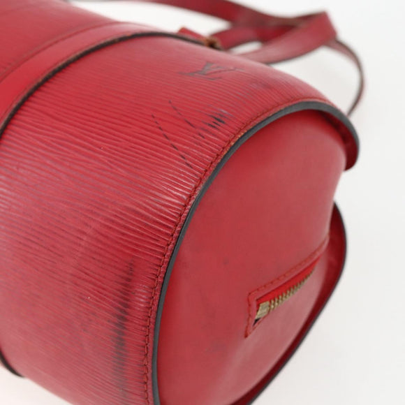 LOUIS VUITTON Epi Soufflot Hand Bag Red M52227 LV Auth 170775