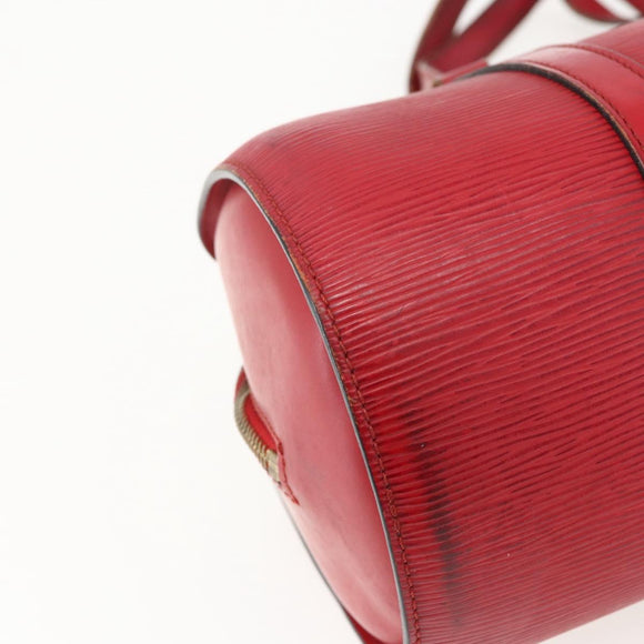 LOUIS VUITTON Epi Soufflot Hand Bag Red M52227 LV Auth 170775