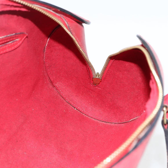 LOUIS VUITTON Epi Soufflot Hand Bag Red M52227 LV Auth 170775
