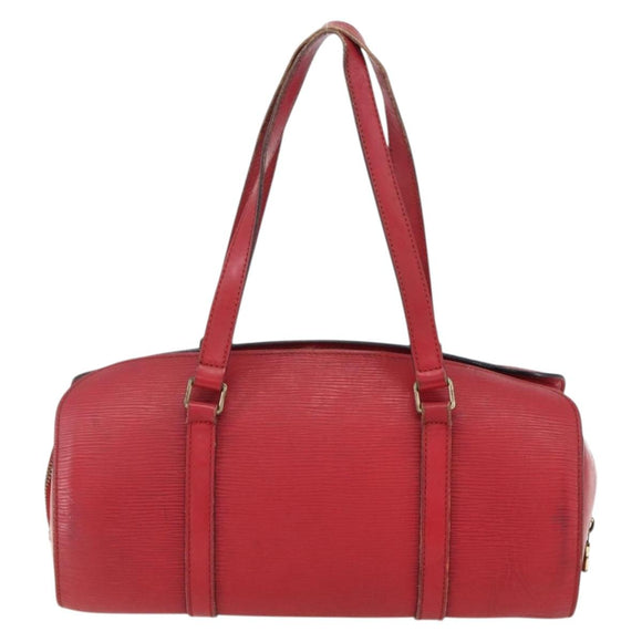 LOUIS VUITTON Epi Soufflot Hand Bag Red M52227 LV Auth 170775