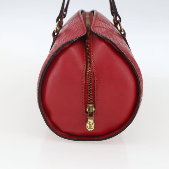 LOUIS VUITTON Epi Soufflot Hand Bag Red M52227 LV Auth 170775