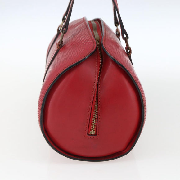 LOUIS VUITTON Epi Soufflot Hand Bag Red M52227 LV Auth 170775