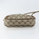 GUCCI GG Supreme Web Sherry Line Bag PVC Beige Gold 89 02 066 Auth 170778-10