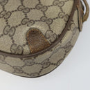 GUCCI GG Supreme Web Sherry Line Bag PVC Beige Gold 89 02 066 Auth 170778-11