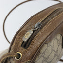 GUCCI GG Supreme Web Sherry Line Bag PVC Beige Gold 89 02 066 Auth 170778-16