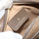 GUCCI GG Supreme Web Sherry Line Bag PVC Beige Gold 89 02 066 Auth 170778-17