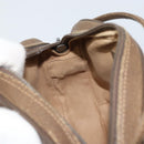 GUCCI GG Supreme Web Sherry Line Bag PVC Beige Gold 89 02 066 Auth 170778-20