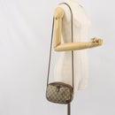 GUCCI GG Supreme Web Sherry Line Bag PVC Beige Gold 89 02 066 Auth 170778-22
