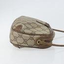 GUCCI GG Supreme Web Sherry Line Bag PVC Beige Gold 89 02 066 Auth 170778-4