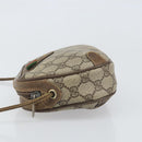 GUCCI GG Supreme Web Sherry Line Bag PVC Beige Gold 89 02 066 Auth 170778-5
