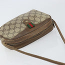 GUCCI GG Supreme Web Sherry Line Bag PVC Beige Gold 89 02 066 Auth 170778-6