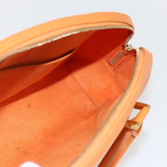 LOUIS VUITTON Epi jasmine Hand Bag 2way Orange Mandarin M5208H LV Auth 170789