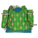GUCCI The North Face Backpack Nylon Green Silver 650294 Auth 170794SAM-3