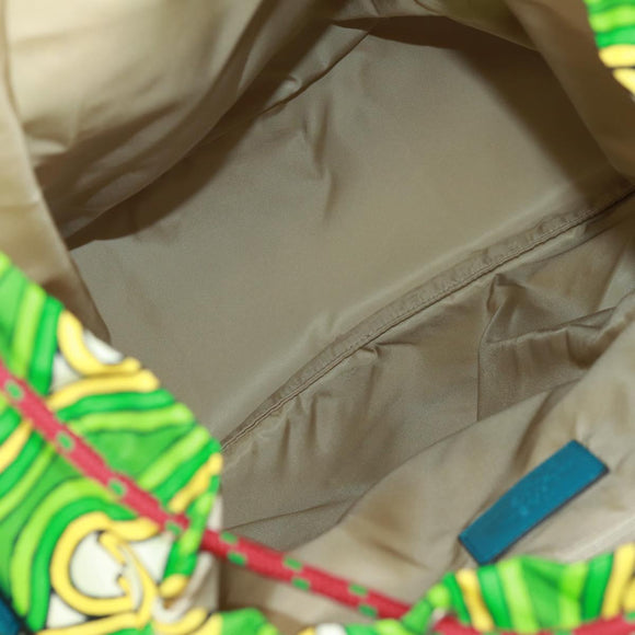 GUCCI The North Face Backpack Nylon Green Silver 650294 Auth 170794SAM