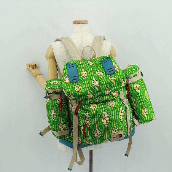 GUCCI The North Face Backpack Nylon Green Silver 650294 Auth 170794SAM