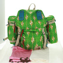 GUCCI The North Face Backpack Nylon Green Silver 650294 Auth 170794SAM-37