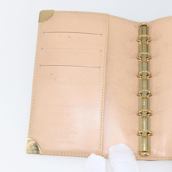 LOUIS VUITTON Multicolor Agenda PM Day Planner Cover White R21074 LV Auth 170796