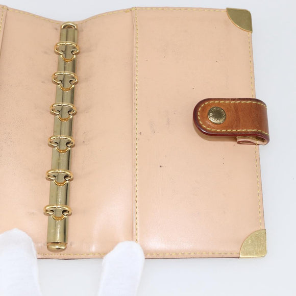 LOUIS VUITTON Multicolor Agenda PM Day Planner Cover White R21074 LV Auth 170796