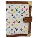 LOUIS VUITTON Multicolor Agenda PM Day Planner Cover White R21074 LV Auth 170796-13