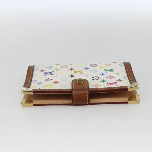 LOUIS VUITTON Multicolor Agenda PM Day Planner Cover White R21074 LV Auth 170796