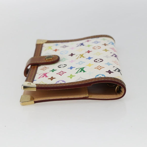 LOUIS VUITTON Multicolor Agenda PM Day Planner Cover White R21074 LV Auth 170796
